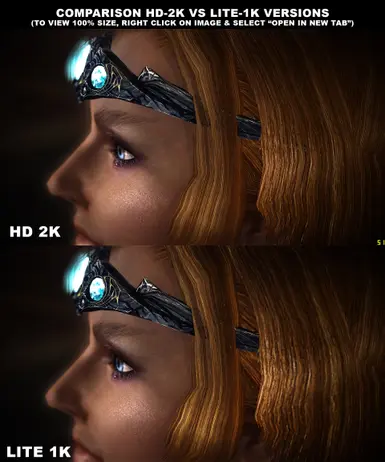 Detail Level Comparison HD 2K vs Lite 1K