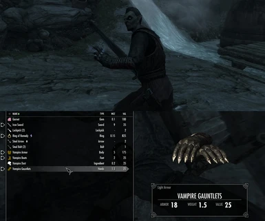 Vampires have a chance to spawn with gauntlets