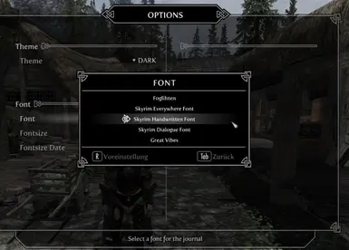 Font Selection