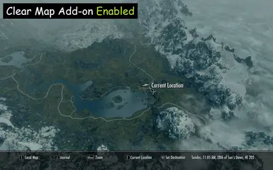 Clear Map Add-on Enabled