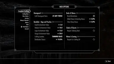 Mod Options