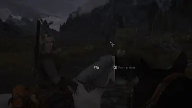 conversation in 1st person on horseback