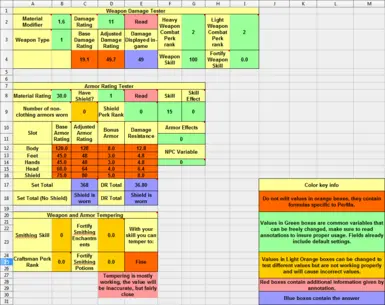 Balance tester spreadsheet