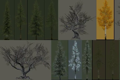 Tree LOD atlas color