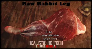 Raw Rabbit Leg