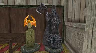 Crown of Barenziah and Ysgramor Shield-Axe Holder