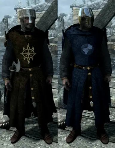 Dawnguard Patch Heavy Hauberks with Surcoat--surcoats from Jomalley12211