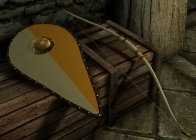 Auriel's shield and bow