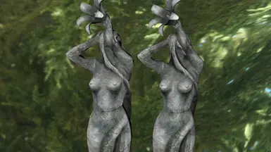 Statue Dibella Before After