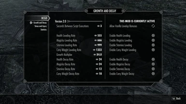 Adjust nearly every aspect of the mod