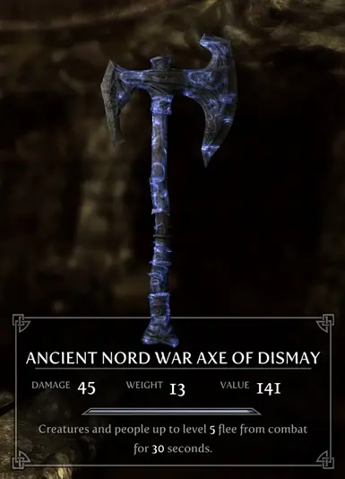 Ancient Nord War Axe Of Dismay