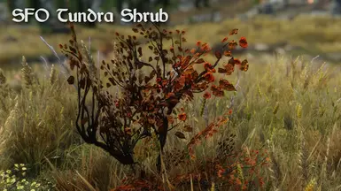 Skyrim Flora Overhaul Tundra Shrub