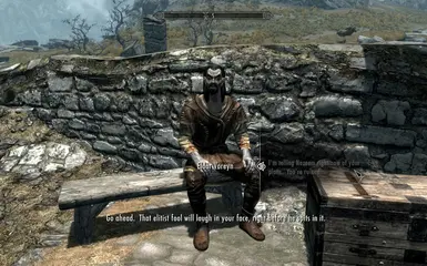 Eldar the Junk Salesman at Whitewatcher Tower in Whiterun Hold