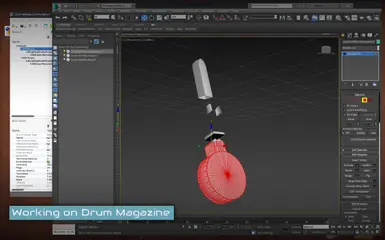 Drum magazine in 3DS Max