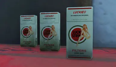 lucky strike cigarette packs unclean packs clean and unclean