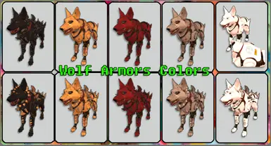 wolf armor colors