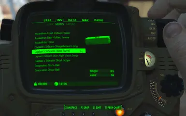 Captain s Sidearm Barrel 1 Pipboy