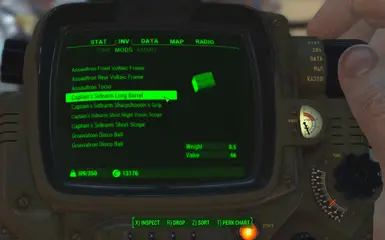 Captain s Sidearm Barrel 2 Pipboy