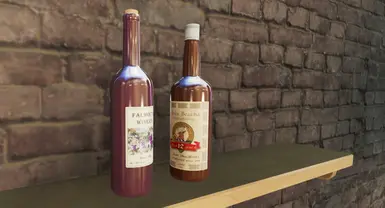 new label bottles in game