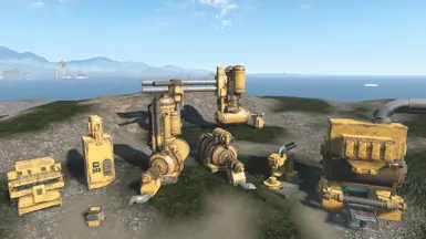 yellow machines