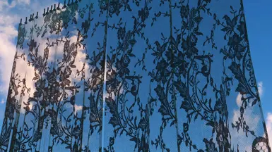 Lace Curtains being see through