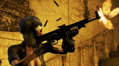 Motoko Firing her Sturmgewehr 44