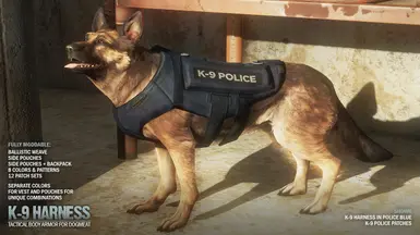 Police Blue w K9 Patches