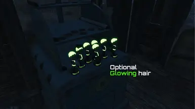 Glowing hair preview