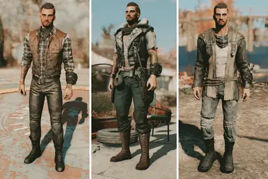 Femshepping's Wasteland Drifter Outfits (For Vanilla Males)