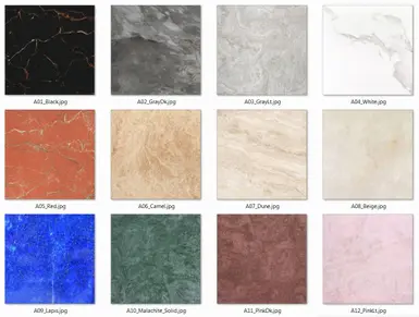 V2 Marble Floors - Solid Colors