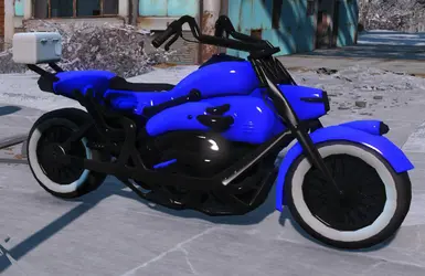 Custom Blue Paint with White wheels