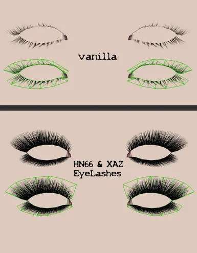 comparisson Lashes