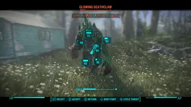 Deathclaw attack VATS