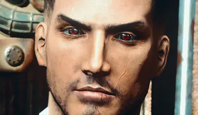 Human Synth eyes red 