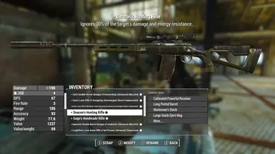 Deacon weapon customized