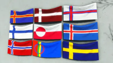 Wall Flags in New Condition