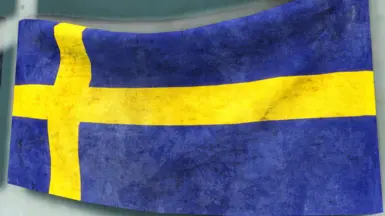 Swedish Flag in Worn Condition