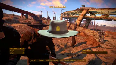 NCR Patrol ranger hat golden badge fix/retexture