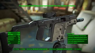 Example of translate in pip-boy menu the description of firearms 3