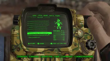 Example of translate in pip-boy menu the description of spectacles 1