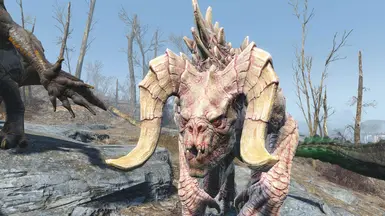 Detailed deathclaws v2 - Albino Deathclaw