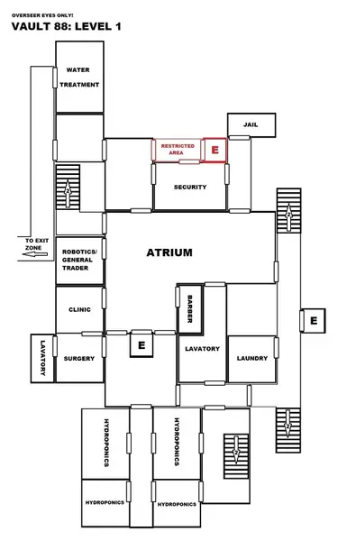 Vault Schematic 1.2 - Level  1