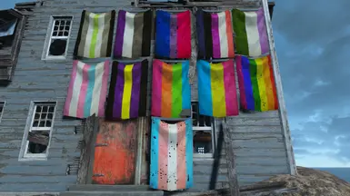 Pride Flag curtains