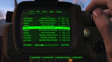 Pip-Boy: Active Effects Tab