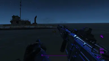 Fired a few rounds at nothing just to show the reload.  This mod shines.  Literally