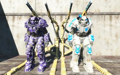 Purple Digital Camo and White And Blue - Courtesy of fudsey and Cactusneedle18 Respectively