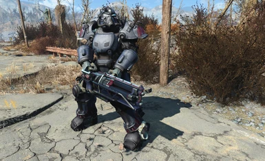 Ultracite Power Armor With Matching Gatling Laser