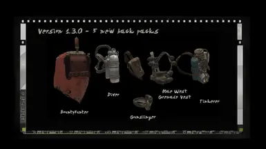 v.1.3.0 - 5 new backpacks