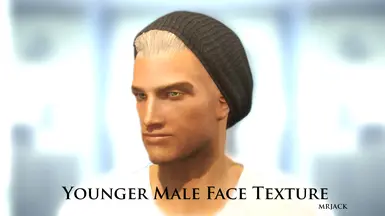 Younger Male Face Texture