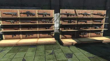 Two different Big Rifle Display Shelf